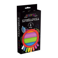 Мел для рисования на асфальте Крейдочка КRD-02-02U 8 шт, толстые(КRD-02-02U)