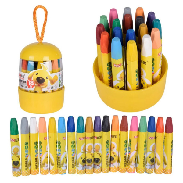 Набір дитячої воскової крейди CE150408 у наборі 18 кольорів (CE150408)