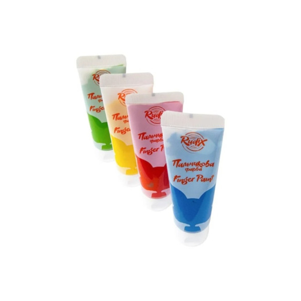Набір пальчикових фарб 840401, 4 кольори по 60 мл, туба (840401)