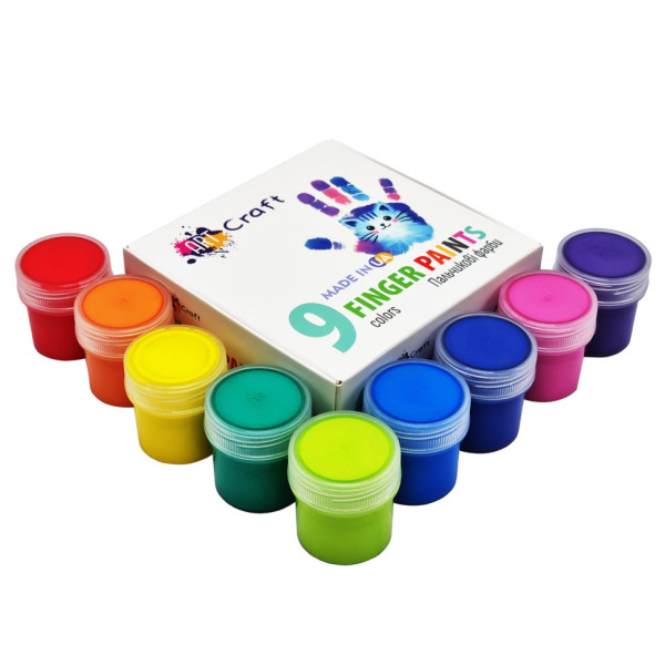 Набір пальчикових фарб 5024-AC 9 кольорів по 20 мл (5024-AC)