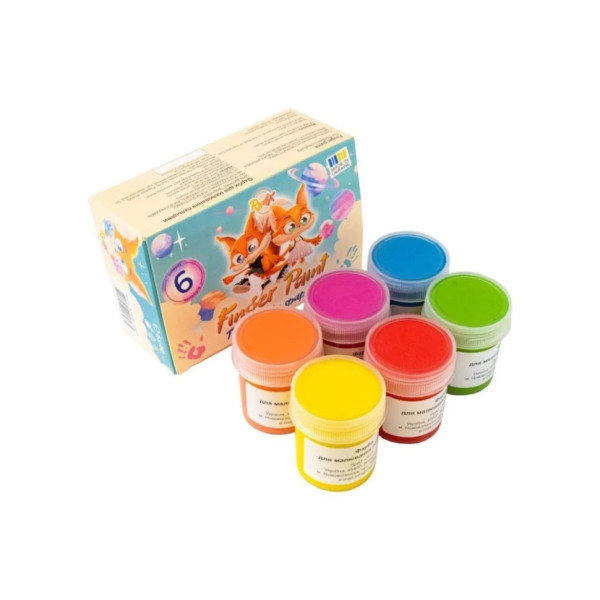Набір пальчикових фарб 840602, 6 кольорів по 40 мл (840602)