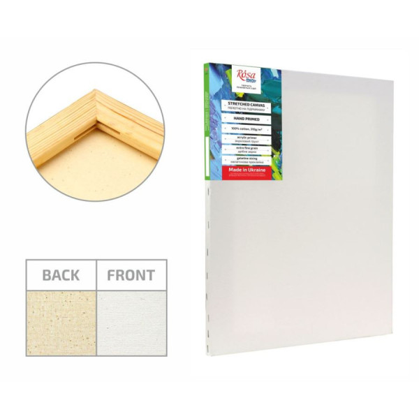 Подрамник 40*40 см. мелкое зерно, акрил, хлопок GPA5264040