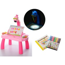 Детский столик с проектором для рисования YM2332 с фломастерами