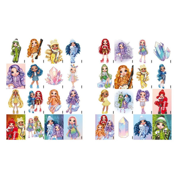 Розмальовка зі стікерами "Rainbow High Winter Break" LCB34, 16 сторінок (LCB34)