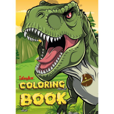 Дитяча розмальовка зі стікерами "Світ хижих динозаврів" CB25, 16 сторінок (CB25)