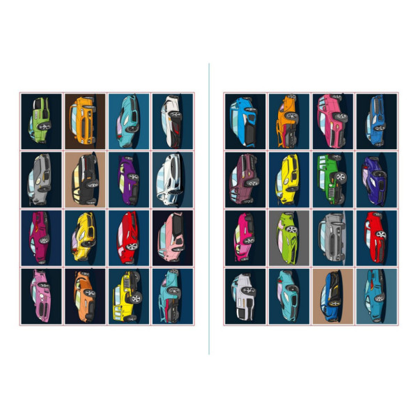 Дитяча розмальовка зі стікерами "Автопарк" CB26, 16 сторінок (CB26)