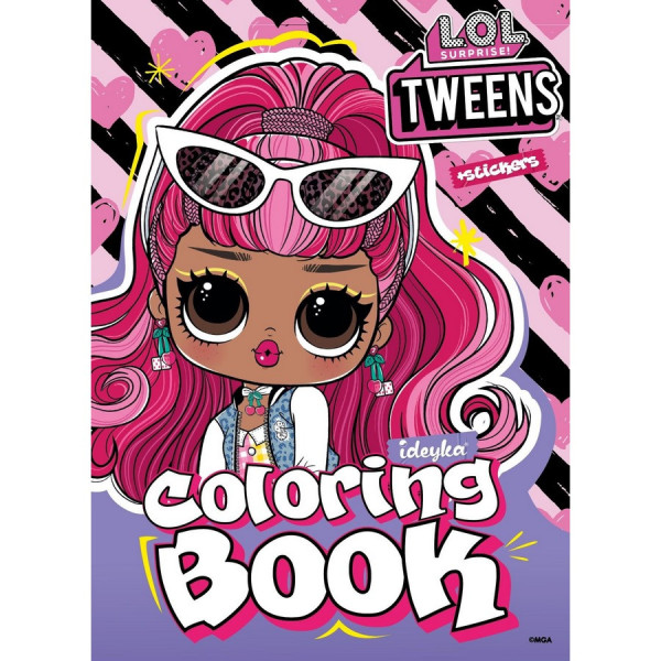 Розмальовка зі стікерами "Tweens Cherry" LCB29, 16 сторінок (LCB29)