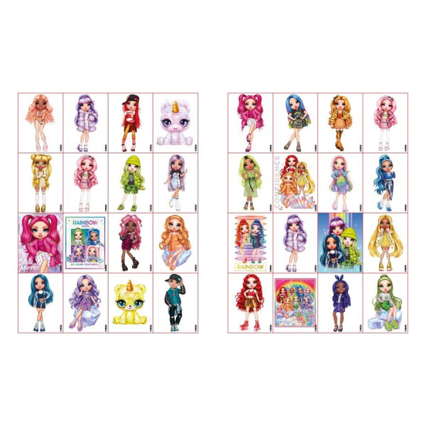 Розмальовка зі стікерами "The creative Rainbow 2" LCB30, 16 сторінок (LCB30)