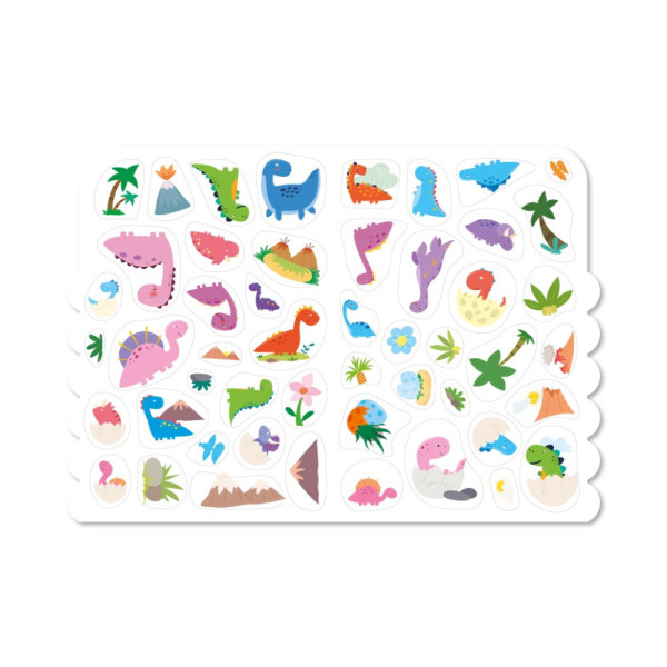 Детская развивающая раскраска "Динозавры" РМ-74-01, 50 стикеров(РМ-74-01)