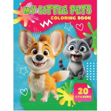 Дитяча розмальовка My Little Pets А06012504, 20 наліпок А4  (А06012504)