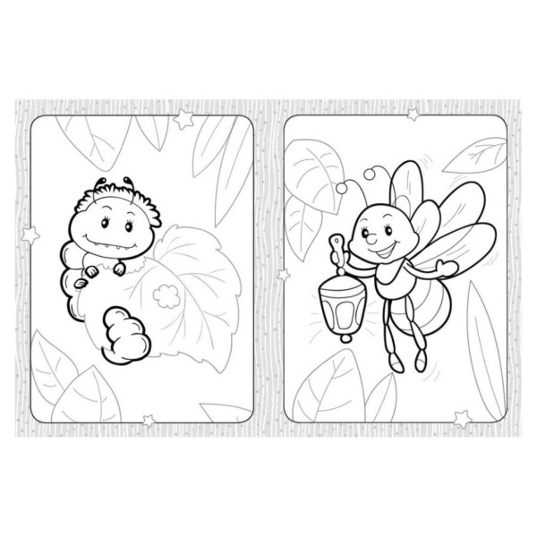 Раскраска детская Микромир насекомых КЕНГУРУ 1489007 для самых маленьких(1489007)