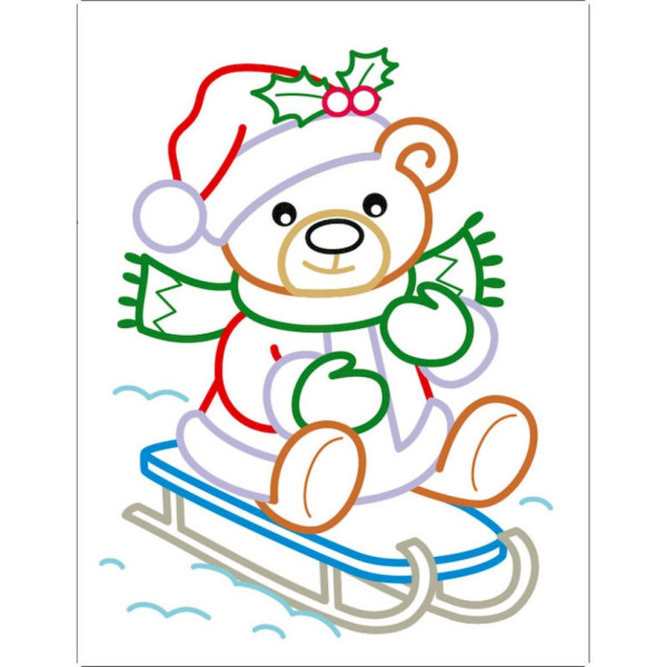 Детская книжка-раскраска "Сладкие праздники" 18713 с цветным контуром(18713)