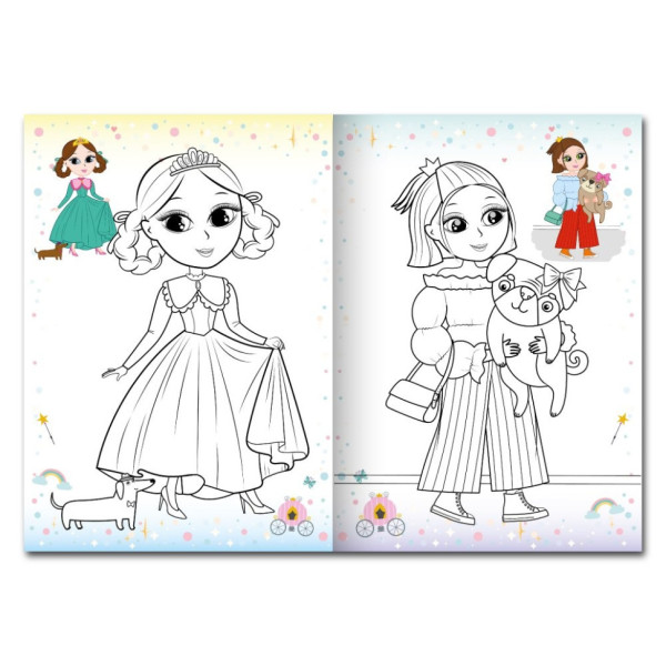 Детская раскраска "Принцессы" РМ-77-05 с маской(РМ-77-05)