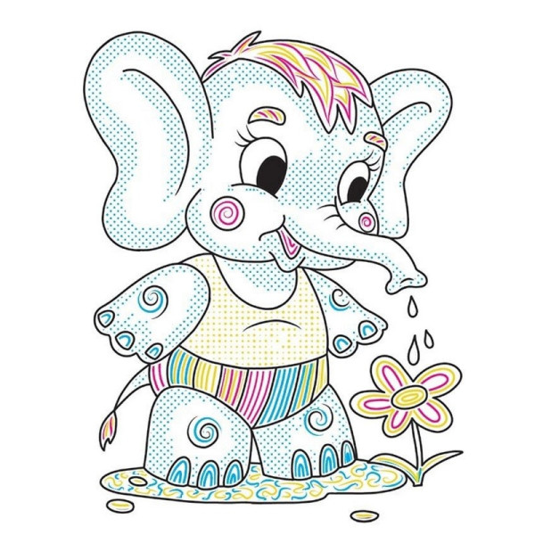 Детская книга-раскраска "В цветнике" 1806009, 12 страниц(1806009)