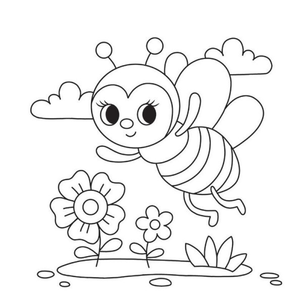 Детская книга-раскраска "В цветнике" 1806009, 12 страниц(1806009)