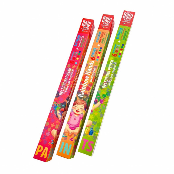 Дитячий набір для творчості "Веселкові ручки" 5028-AC Пальчикові фарби (5028-AC)