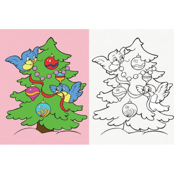 Дитяча розмальовка "Подивись і розфарбуй Новий рік" 628009 (628009)