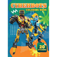Дитяча розмальовка Cyberbots А06012501, 20 наліпок А4  (А06012501)