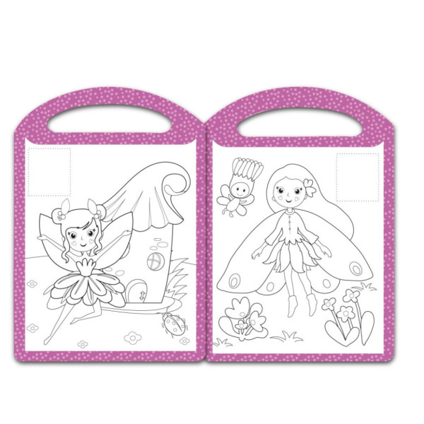 Дитяча розмальовка "Принцеси та феї" РМ-68-04, 16 наліпок  (РМ-68-04)