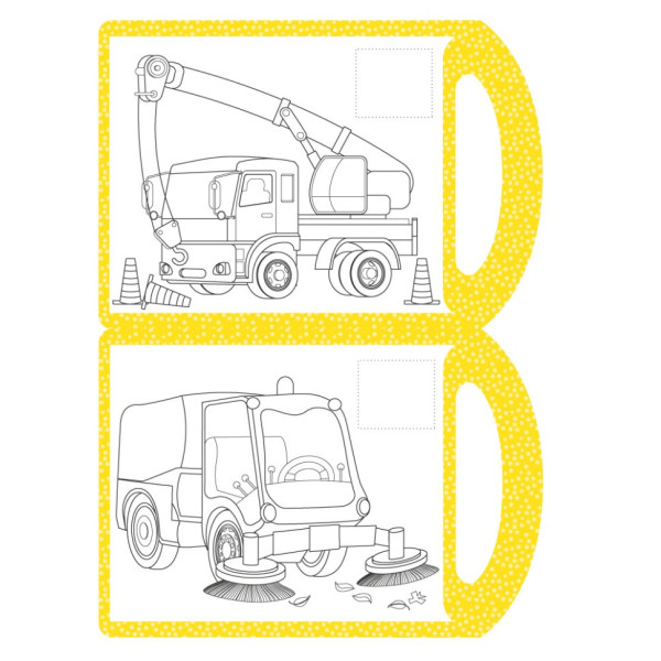 Дитяча розмальовка "Техніка" РМ-68-06, 16 наліпок  (РМ-68-06)