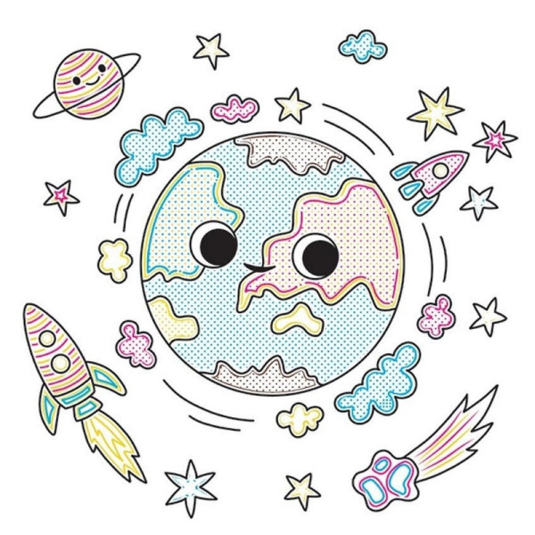 Дитяча книжка-розмальовка "У космосі" 1806012, 12 сторінок (1806012)