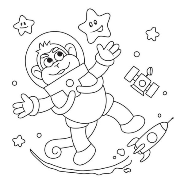 Дитяча книжка-розмальовка "У космосі" 1806012, 12 сторінок (1806012)