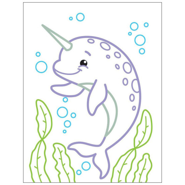 Детские цветные раскраски "Пингвиненок" 18701, 2-3 года(18701)