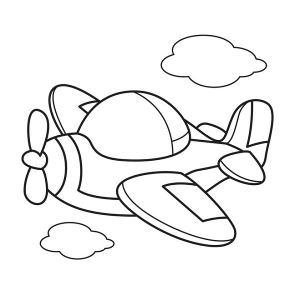 Детская раскраска для малышей "Самолет" 403440,  8 страниц(403440)