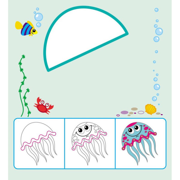 Детская многоразовая раскраска «Чудо-фигурки» 559006, 5 страниц(559006)