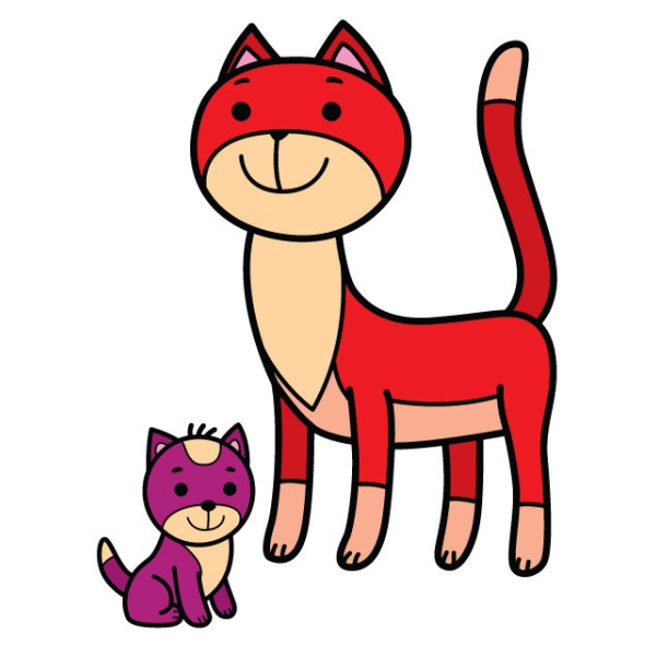 Дитяча книга-розмальовка для малюків "Кіт" 403136 широкий контур