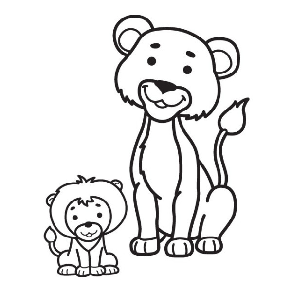 Дитяча книга-розмальовка для малюків "Мавпа" 403143 широкий контур