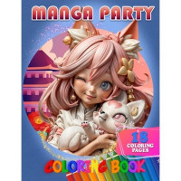 Раскраска для детей Manga Party А05122412 формат А4(А05122412)