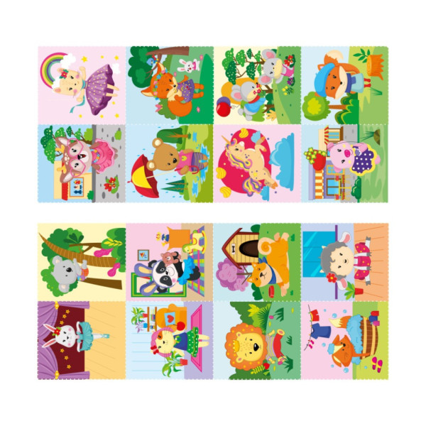 Детская раскраска "Милые любимцы" РМ-68-03, 16 наклеек (РМ-68-03)