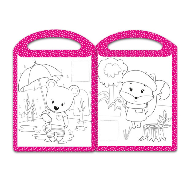 Детская раскраска "Милые любимцы" РМ-68-03, 16 наклеек (РМ-68-03)