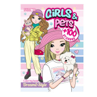 Детская раскраска "Girls&Pets" РМ-88-02 серия "Dream & Style"(РМ-88-02)