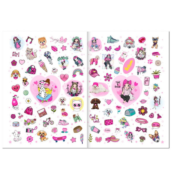 Дитяча розмальовка "Girls&Pets" РМ-88-02 серія "Dream & Style" (РМ-88-02)