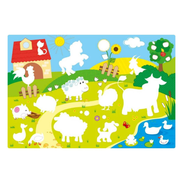 Большая многоразовая рисовалка 901675 для маленьких пальчиков(901675)