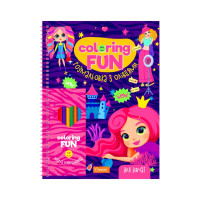 Дитяча розмальовка з олівцями "Coloring fun" НТ-39-01, 24 аркуши (НТ-39-01)