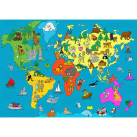 Огромная раскраска "Я познаю мир" 130003, 58х81 см(130003)