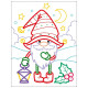 Детские цветные раскраски "Санта и друзья" 18712, 2-3 года(18712)
