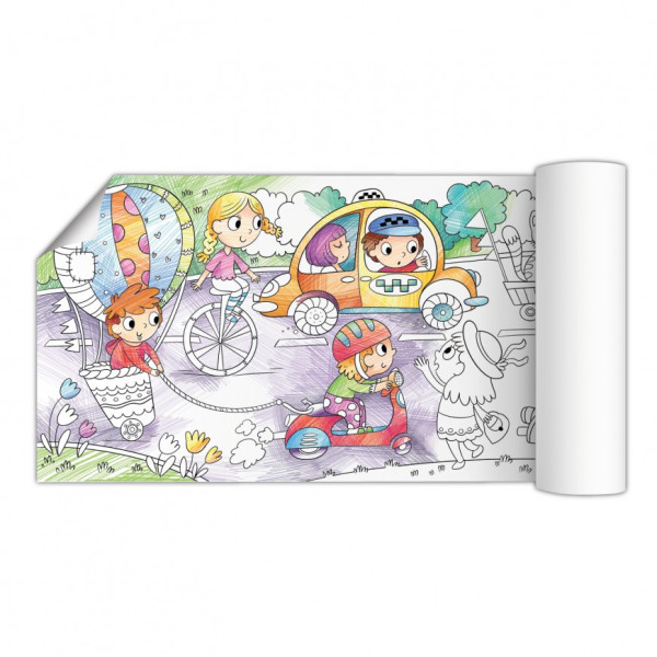 Розмальовка "Транспорт" DoDo 300326 розмір 70х16 см (300326)