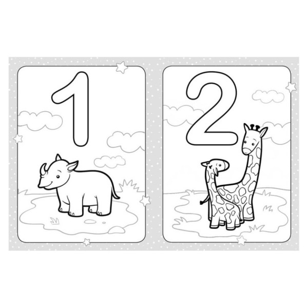 Раскраска детская Раскрась цифры КЕНГУРУ 1489005 для самых маленьких(1489005)