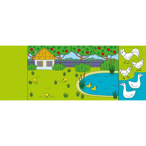 Дитяча книжечка-розмальовка "Хто пасеться на лузі?" 1364006 (1364006)