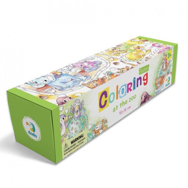 Раскраска "Зоопарк" DoDo 300327 размер 70х16 см(300327)