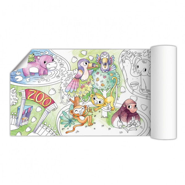 Раскраска "Зоопарк" DoDo 300327 размер 70х16 см(300327)