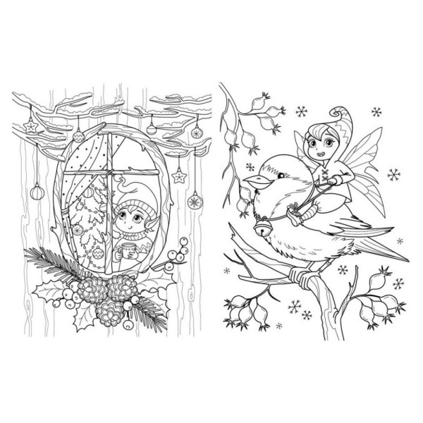 Большая книга раскрасок Новый год 1736010, 64 страницы(1736010)