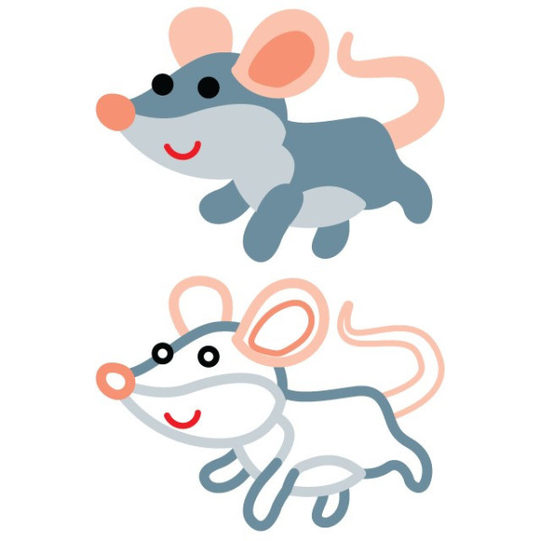 Детская книга-раскраска для малышей "Кошка" 403204 с подсказкой(403204)