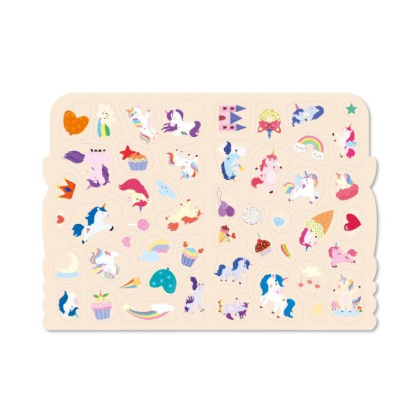 Детская развивающая раскраска "Единороги" РМ-74-04, 50 стикеров(РМ-74-04)