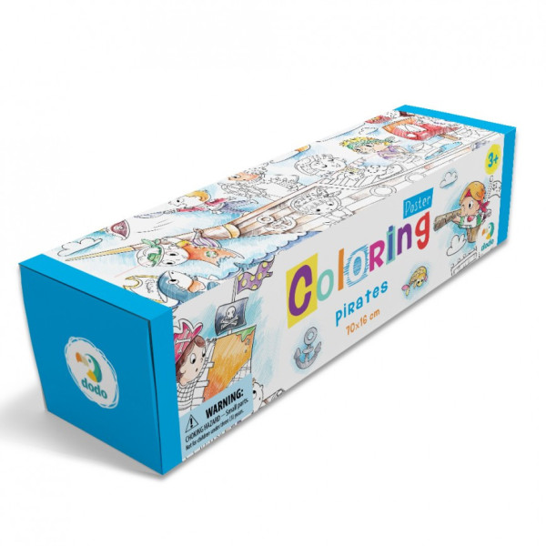 Детская раскраска "Пираты" DoDo 300329 размер 70х16 см(300329)