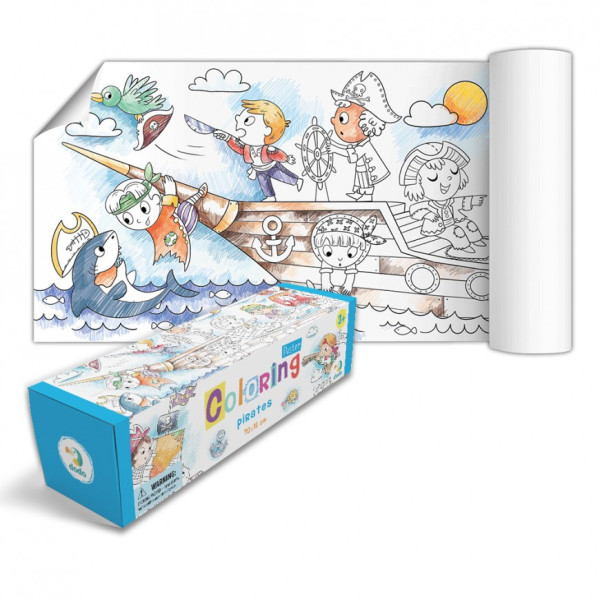 Детская раскраска "Пираты" DoDo 300329 размер 70х16 см(300329)